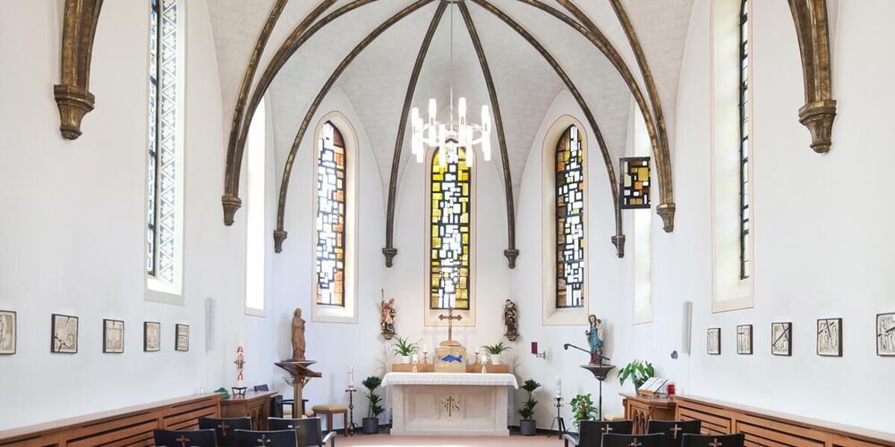 Innenraum der Kapelle im Haus St. Martinus